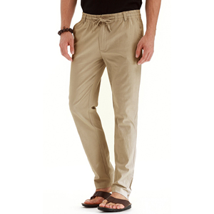 Pantalon pour homme Taille haute Poche tricotée Pantalon pour homme léger en toile brodée Technics Fermeture à taille élastique Pantalon pour homme - Product Image 3