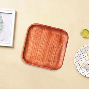 Assiette de service en bois de luxe moderne de qualité supérieure 100 %, bois poli, écologique, gravure personnalisée, pour fêtes, MOQ 50 pièces - Product Image 3
