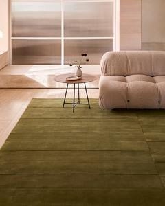 Tapis en laine à tisser à la main noyer bleu clair tapis design moderne 14/16mm Pile lavable et durable pile coupée sur mesure fabriquée à la main en Inde - Product Image 5