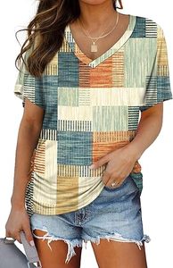 T-shirt en maille douce, motif à séchage rapide, sensation flexible, courbe respirante, couche légère, soutien léger, adapté aux temps chauds - Product Image 3