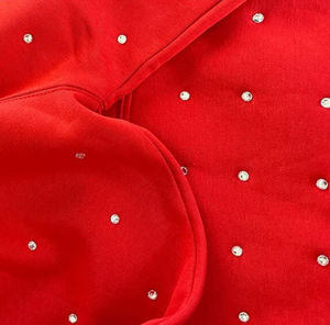 Men's Heavyweight Sun-Faded Cotton Blend Zip Hoodie with Rhinestones Custom Logo Streetwear Fashion for Winter Wholesale - Product Image 5