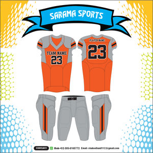 Equipo personalizado profesional de uniformes de fútbol americano al por mayor Sublimación de combate real Fabricante de uniformes americanos - Product Image 6