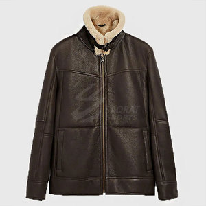 New Fashion <b>Men</b> Winter <b>Jacket</b> Breathable Shearling <b>Leather</b> <b>Jacket</b> Hot Selling <b>Men</b> Clothing Shearling <b>Leather</b> <b>Jacket</b> - Product Image 4