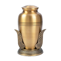 Urne funéraire en laiton de qualité supérieure Style américain Mémorial pour adultes Cendres funéraires Souvenir Direct Fabricant Top Leading Design