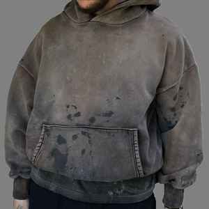 Sudadera con Capucha Estilo Urbano con Logotipo Personalizado en Relieve 3D, Lavado Ácido, Parche Bordado Desgastado de Alta Densidad, Servicio OEM - Product Image 6