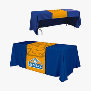6FT bảng Bìa tùy chỉnh logo in được trang bị thăng hoa Bảng ném Polyester Khăn trải bàn cho triển lãm thương mại tổ chức sự kiện quảng cáo thương hiệu - Product Image 2
