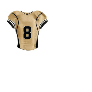 Conjunto de fútbol americano color camello personalizado al por mayor diseño atlético con costuras duraderas manga corta característica transpirable - Product Image 6