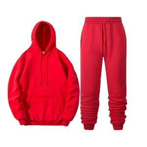 Conjunto de Dos Piezas de Ropa de Moda Otoño Invierno para Hombre, Talla Grande, Sudadera con Capucha Forrada, Pantalones Deportivos, Chándales para Hombre, Trajes con Capucha - Product Image 2