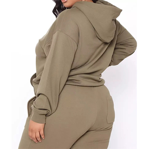 Sudaderas Personalizadas con Bordado, 500gsm, Impresas en Algodón de Alta Calidad, Talla Grande, Color Oliva para Mujer, Unisex, Fabricante - Product Image 2
