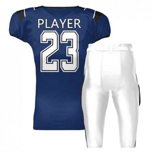 Vente en gros de vêtements de sport personnalisés, uniforme de football américain de couleur unie, uniforme de football américain sur mesure à séchage rapide - Product Image 3