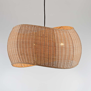 Traditional Style Wicker Rattan Pendant <b>Light</b> Natural Charm and Timeless Style for <b>Dining</b> Area Illumination - Product Image 1