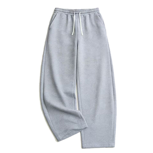 Pantalones de chándal holgados de lana gruesa para hombre, estilo cargo, con bolsillos, de corte ancho y grueso, con lavado de color ODM - Product Image 1