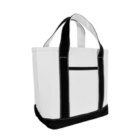 Bolsas de Compras Impermeables de Alta Calidad Personalizadas 100% Algodón COTTON VOYAGE con Correa de Hombro y Patrón Geométrico, Venta en Línea a Bajo Precio