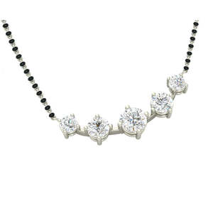 Mangalsutra de Plata Pura, Joyería Cultural Coleccionable, Regalo para Esposas - Product Image 3
