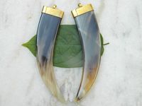 Collier Pendentif Personnalisé en Corne de Buffle Naturelle de Luxe, Vintage et Unique, pour Enfants, Motif Cadenas, Couleur Naturelle, Idéal pour Mariage