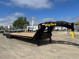 Heavy Duty 3 Axle Flatbed Semi <b>Trailer</b> 40ft Steel Deck with 2-3 Ton Load Capacity Sale <b>Cargo</b> & Utility <b>Trailers</b> Made in at - Product Image 2