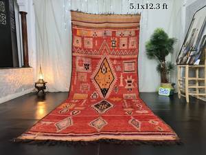 Cổ điển berber Thảm Moroccan bộ lạc hình học thảm đỏ Bohemian len teppich marokko tapis marocain thảm với chi phí thấp - Product Image 6