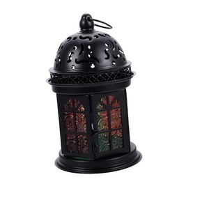 Hot Selling Unique Designed Metal Wire <b>Lantern</b> With <b>Black</b> Finished Indoor Outdoor Wedding Decorative <b>Candle</b> Holder Home Garden - Product Image 1