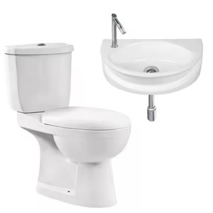Pas cher Afrique P-trap Twyford Deux Pièces Toilette Bassin Ensemble Chaozhou Sanitaire Usine Bas Prix - Product Image 4
