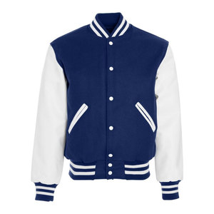 Chaqueta Letterman Moderna con Cuello Alto y Logotipo Frontal, Diseño Moderno para Hombre, Ropa Casual de Invierno, Transpirable y Ecológica - Product Image 1