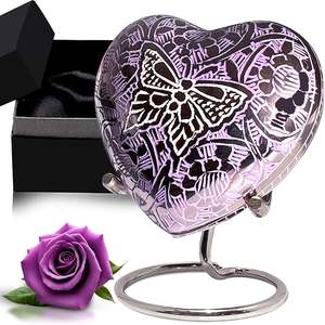 Cremation Urn for Adult Human Ashes Large Handcrafted Funeral <b>Memorial</b> Decorative Burial Urn, Funeral Cremation Keepsake Urns - Product Image 3