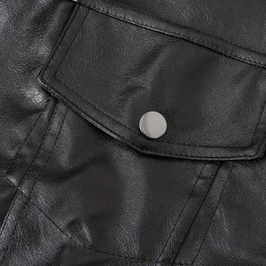 Premium Real Leather <b>Vest</b> <b>Men</b> Soft Touch Durable Material Motorcycle Biker Look Fashion <b>Vest</b> For Daily Wear And Bulk Supply - Product Image 5