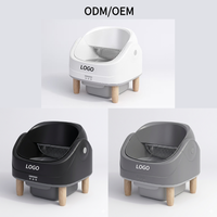 Kotak Pasir Kucing Pintar Otomatis Bersihkan Sendiri dengan Kontrol Aplikasi, Sensor Keamanan Ganda, Kapasitas Besar 70L, Termasuk Kantong Sampah - Kitty