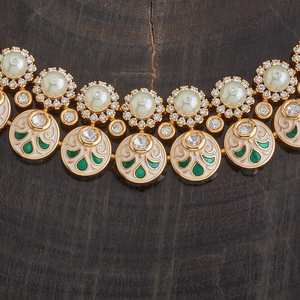 Kundan Necklace 177805 Elegant <b>Wedding</b> <b>Accessory</b> - Product Image 3