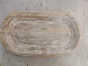 Plat à soupe rectangulaire gravé à la main en bois - Product Image 2