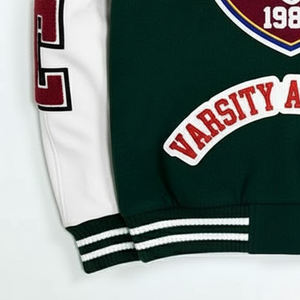 Veste universitaire d'hiver coupe-vent de haute qualité 100% pour hommes, prix de gros, logo personnalisé, veste universitaire pour hommes - Product Image 3