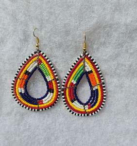 ต่างหูแฟชั่นแบบดั้งเดิมสีสันน้ำหนักเบามีสไตล์งานหัตถกรรม MD สำหรับงานปาร์ตี้และงานแต่งงาน-ของขวัญสุดพิเศษ - Product Image 1