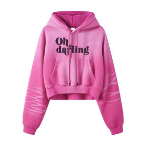 Wholesale Acid Wash Hoodies For Men's Streetwear Heavyweight Pullover Acid Washed Hoodies With <b>Screen</b> Printed Logo - Product Image 6