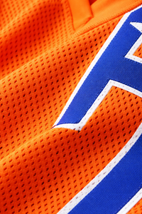 Uniforme de Fútbol Americano Personalizado, Conjunto de Camiseta Naranja y Azul con Pantalones Acolchados, Kit de Equipo de Fútbol Americano, OEM ODM - Product Image 6