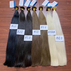 Punta de queratina superior, punta plana, extensión de cabello humano, textura recta natural, alta calidad, lista para enviar, disponible ahora - Product Image 6