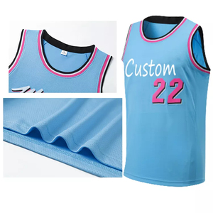 Quick Dry Breathable Adult Basketball Jerseys Customized 100% Polyester with Custom Logo and Team Name - Product Image 3