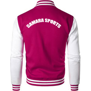 Chaqueta universitaria en blanco personalizada al por mayor, chaqueta de béisbol universitaria de cuero personalizada, chaqueta con letras bordadas - Product Image 3