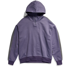 Men's Solid 1/4 Zip Hoodie with Long Sleeves Street Wear Fashionable Print on Fleece Winter Eco-Friendly OEM Service - Product Image 3