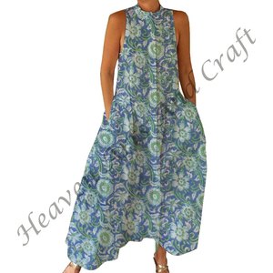 Mono Informal de Verano 100% Algodón, Estampado Floral Hecho a Mano, Tejido Suave con Cierre de Cremallera para Primavera/Verano, Adultos BPJS070 - Product Image 3