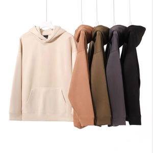 Otoño e Invierno Nuevo diseño Venta al por mayor Personalizado 420 Gsm Suede Hoodies Unisex Plain No String Hoodies - Product Image 1