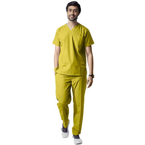 Tenue d'hôpital confortable et légère en velours côtelé de coton de haute qualité, vêtements de travail pour infirmières, salons dentaires, avec logo personnalisé, usage médical - Product Image 2