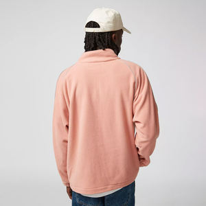 Quart Zip Mode Unisexe Surdimensionné Raglan Manches Sweat Pull Logo Personnalisé Hiver Chaud Polaire Hommes Hoodies - Product Image 2