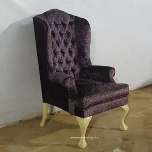 Antik kanat sandalye fransız tarzı oturma odası kanepe ahşap kanepe avrupa tarzı mobilya kadife ve deri döşemeli