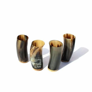 Gobelet en corne de boeuf poli verre à vin parfait pour les bars et les cadeaux gobelet à vin en corne de buffle verre à boire poli fait à la main - Product Image 5