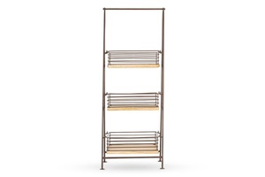 Big Size Bamboo and Mango Wood Eco-Friendly Multifunction <b>Storage</b> Rack for Tableware in Luxury Hotels - Product Image 2