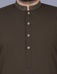100% High Quality Customized <b>Men</b> Cotton <b>Shalwar</b> <b>Kameez</b> Sets Indian Pakistani Collar Style OEM Customizable - Product Image 2