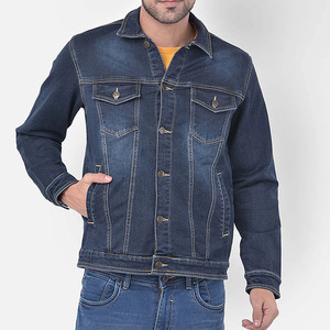 Veste en jean de haute qualité pour hommes Styles déchirés vintage, Streetwear Slim Fit et vêtements d'extérieur coupe-vent pour l'hiver - Product Image 1