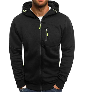 Sudadera con capucha con cremallera para hombre personalizada de alta calidad 2025 algodón en blanco liso personalizado 100% GSM sudadera con cremallera de peso pesado para Unisex 480 - Product Image 1