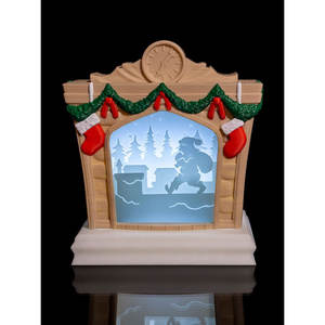 Chimenea acogedora Decoraciones navideñas Diseño interior elegante para la decoración festiva del hogar - Product Image 1