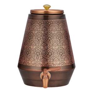 Hot Sale Handmade Engraved Copper Metal <b>Water</b> Dispenser in Affordable Price From India - Product Image 6