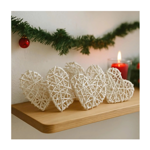 Best Selling Rattan Christmas Star Ornaments Natural Grass Woven Xmas Hanging Decor Wholesale Supplier B2B - Product Image 4